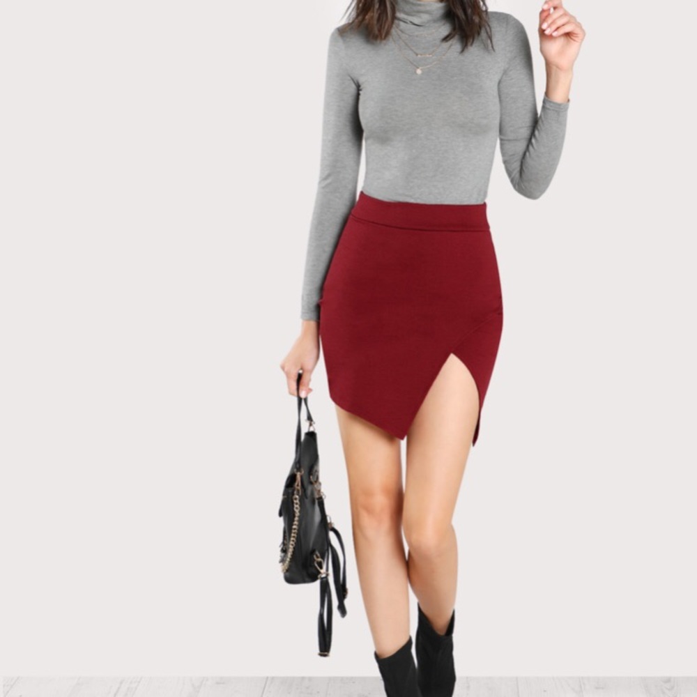 Cranberry mini skirt
